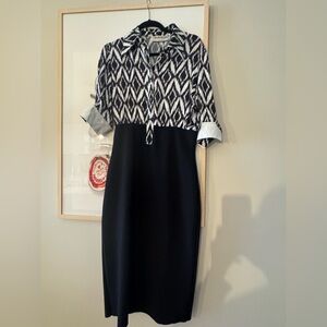 Chiara Boni Monochrome Geometric Blouse